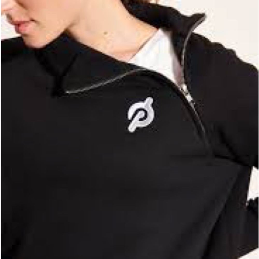 Peloton Black Side Zip Pullover, Small - image 7